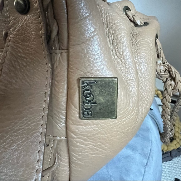 KOOBA leather boho whipstitch hobo bag. - Picture 9 of 10